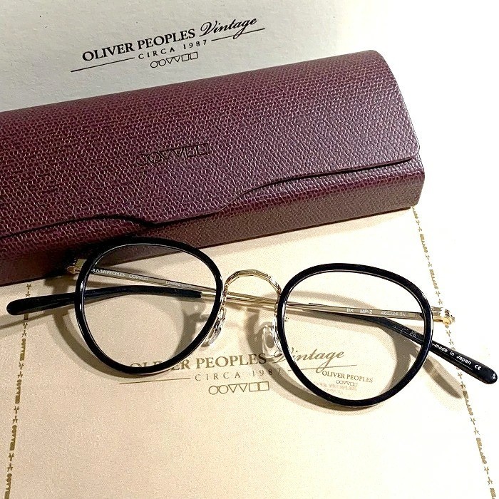 OLIVER PEOPLES MP-2 BK Limited Edition 雅 OLIVER PEOPLES MP-2 BK Limited Edition Miyabi Eyeglasses With Case