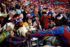 Jean-Philippe Mateta Signed 12x8 Crystal Palace Photo FA Cup Trophy COA (1637)