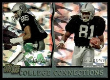 1993 Pro Set College Connections Tim Brown / Raghib Ismail Los Angeles Raiders