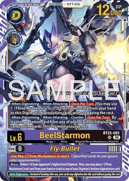 Digimon Card Game BeelStarmon // Fly Bullet Dual Revolution BT25-085