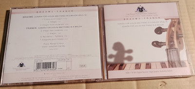 Brahms- Frank- Sonata for Violin and Piano Opus 78-Sonata in A Major-CD   (M287)
