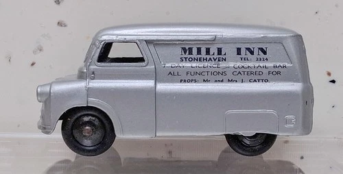 Dinky 482 Bedford Van Stripped Repainted Silver Varnished Detailed Good Tyres