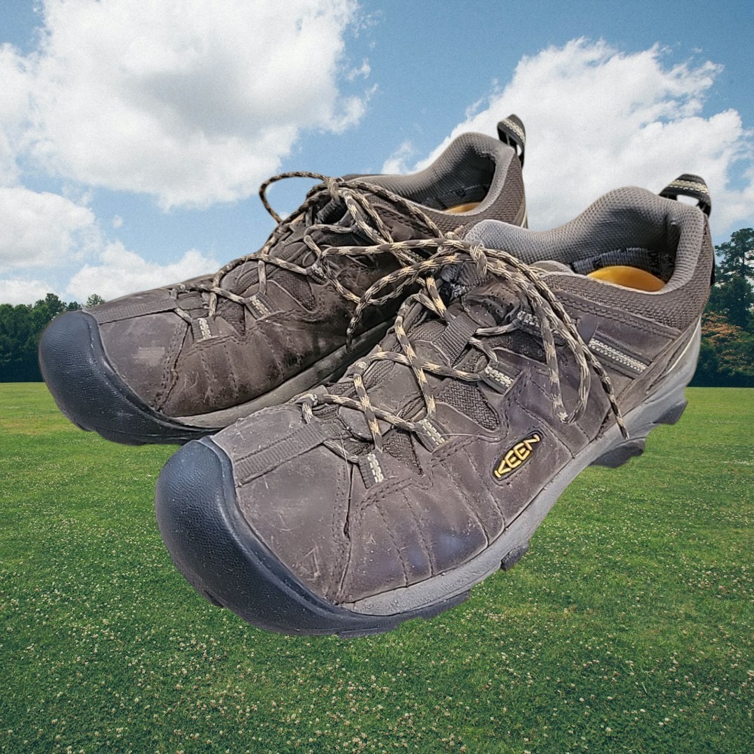 Scarpe da trekking Keen Targhee II da uomo taglia 12 impermeabili in pelle pizzo trail outdoor