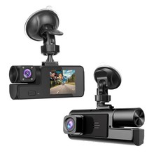 Dash Cam HD 1080p Car Dual Lens Front/Rear/Inside Video Recorder Camera G-sensor