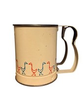 Vintage Androck Flour Sifter with Ducks or Geese