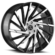Xcess X02 22x9 5x114.3 35 Black Machine Wheels4 72.6 22 Inch Rims
