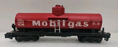 AMERICAN FLYER #24316 SINGLE DOME MOBILGAS TANK CAR, READY-TO-RUN. SEE AD. (14B)