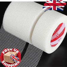 Glass Fiber Mesh Tape Self-Adhesive Wall Crack Repair Plasterboard Joint Belt UK