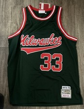 Kareem Abdul-Jabbar 1973-74 Milwaukee Bucks Mitchell & Ness Jersey Size 56