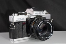 Minolta XG-M 35mm SLR Camera w/ MD Rokkor-X 50mm f/1.7 Lens Tested M NJL030406