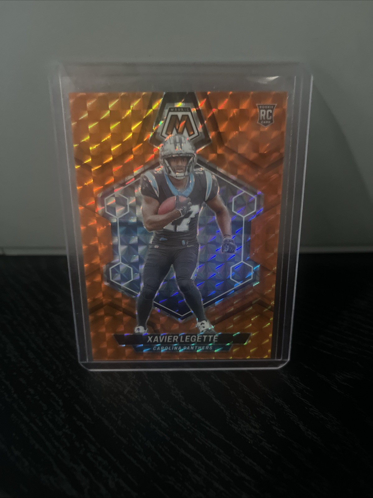 2024 Panini Mosaic - Rookies Xavier Legette #332 Orange Mosaic Prizm /199 (RC)