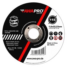AWAPRO  Trennscheiben Metall Ø 115/125 x 1mm...
