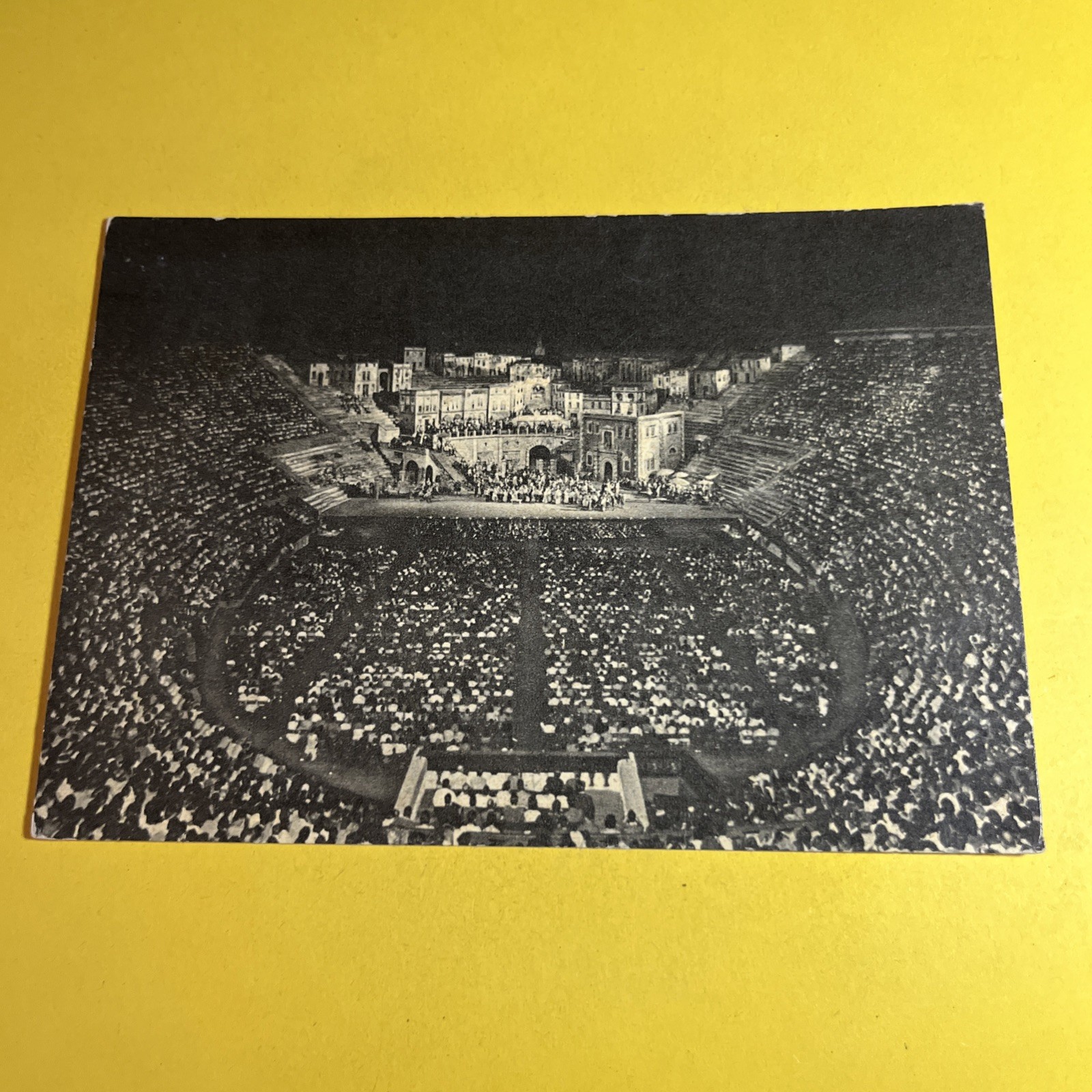 VERONA ARENA OPERA CAMEN VIAGGIATA - CARTOLINA BIANCO E NERO - ANSICHTSKARTE