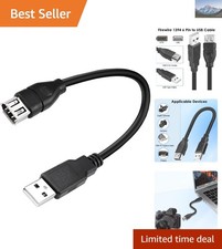 USB 2.0 to FireWire 400 6-Pin Adapter Cable, Ideal for Cameras Printers
