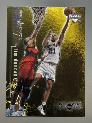 Tim Duncan 1998-99 Upper Deck Black Diamond /1500 Gold Triple SP #76 Spurs
