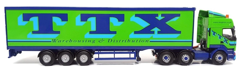 Corgi 1/50 Scale CC12112 -  Renault Premium Box Trailer (TTX) Green/Blue - Image 3 of 4
