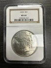 1923 NGC MS 64 Peace Silver Dollar United States of America $1 Coin -C27