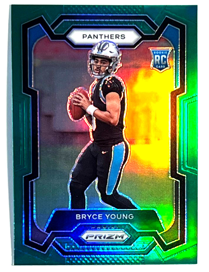 2023 Panini Prizm Football Green Prizm RC Rookie #311 Bryce Young