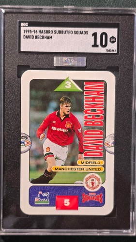 1995-96 Hasbro Subbuteo David Beckham SGC 10 GEM MBA Silver Diamond RC