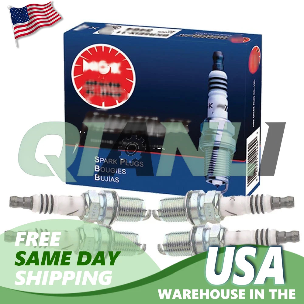 4 X New NGK IRIDIUM IX Resistor Performance Power Spark Plugs BKR6EIX # 6418