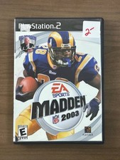 Madden NFL 2003 Sony PlayStation 2 PS2 Football Game Disc Case Manual