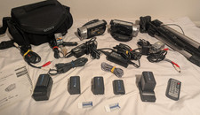 Sony Handycam HDR-SR1 AVCHD HD Camcorder Bundle   2 Cameras  Accessories