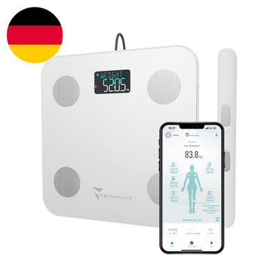 - Intelligente Impedanzwaage | 8 Präzisionssensoren | Körper- Und Muskelanalyse