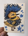 “Mohawk McPeep”, ACEO Original Art Painting by Austyn Q., 2.5x3.5 Inches — photo 4