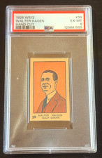 1926 W512 #39 WALTER HAGEN TOBACCO ROOKIE PSA 6 ONLY 56 GRADED HIGHER NEW GRADE