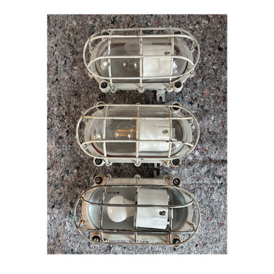 3 x Schuch E2692 Bunkerlampe Feuchtraum EX geschützt Vintage Retro Loft 
