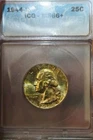 ICG Graded  Washington Quarter, 90% Silver BU++