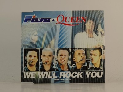 FIVE + QUEEN WE WILL ROCK YOU (H1) 3 Track CD Single including Picture Sleeve BM