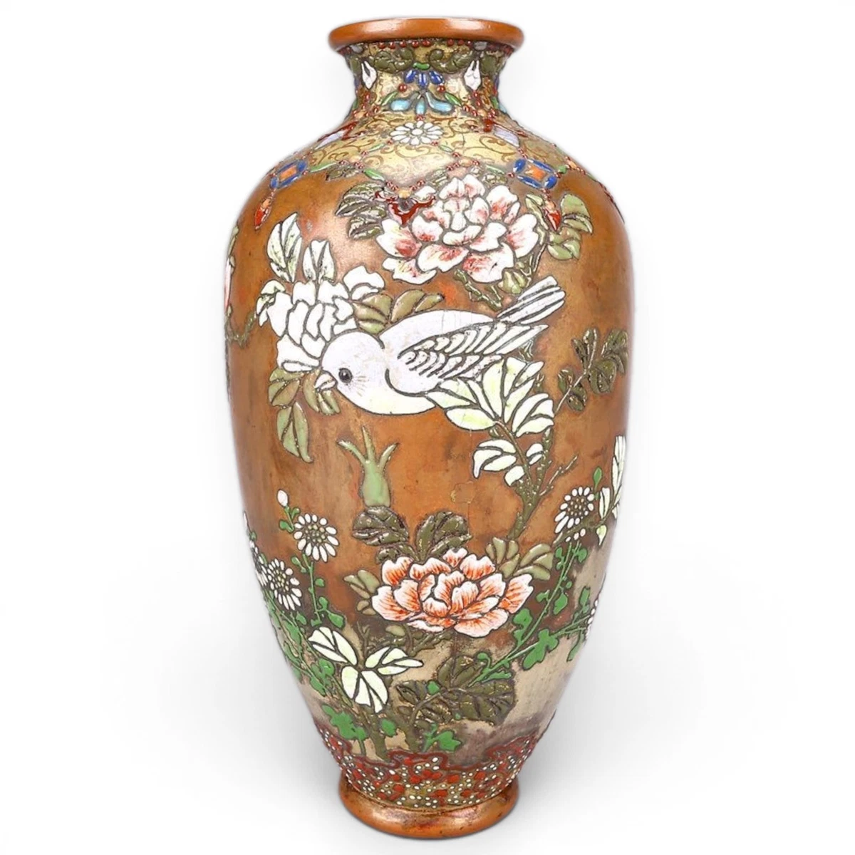 景泰蓝古董原始1900-1940 年日本花瓶| eBay
