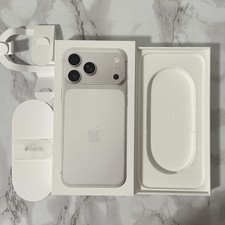 Apple iPhone 17 Pro Max Silver 1TB Model A3257 Empty Box with Manual ONLY