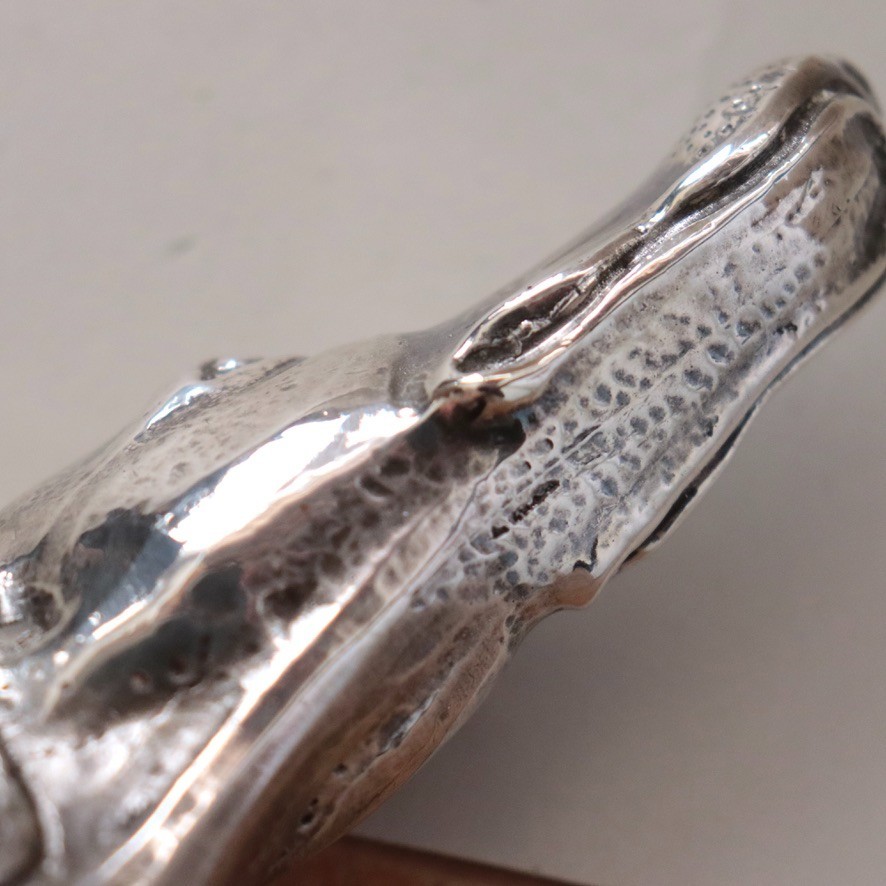 Solid Silver Greyhound Dog Cane Walking Stick Vtg… - image 21