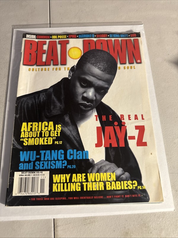 BEAT DOWN MAGAZINE (JAY-Z) 1997 VOL. 5 # 6 Vintage Wu Tang Clan VG+ Looks Great