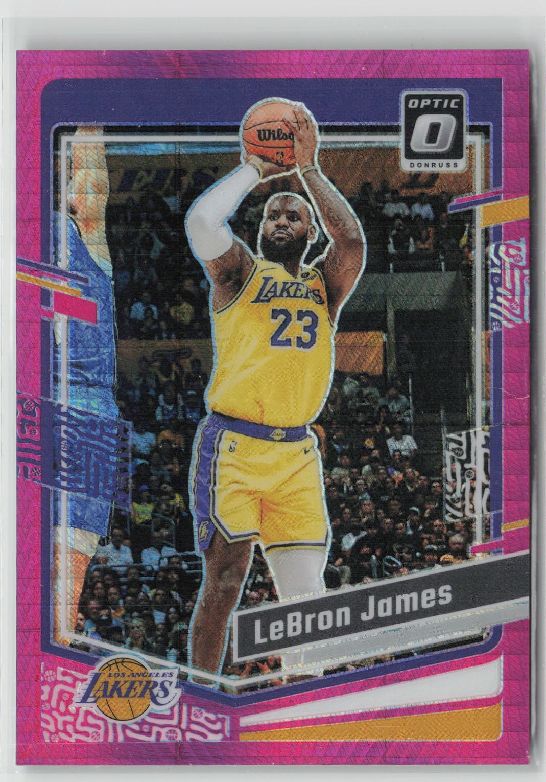 2023-24 Donruss Optic #65 LeBron James Hyper Pink