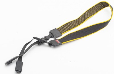 Original hama Trageriemen Carrying strap Tragegurt schwarz gelb