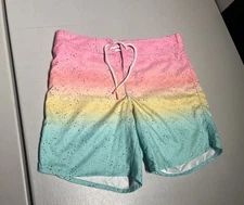 Chubbies Shorts Men's 30 Swim Board Trunks Beach 6.5” Inseam Rainbow Speckle