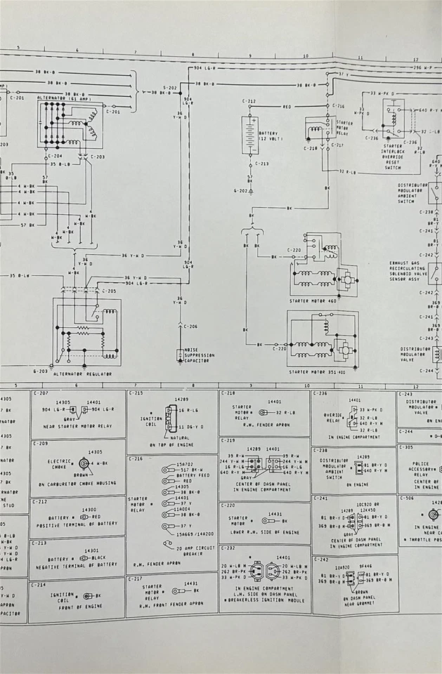 Ford LTD 1975 diagrama de cableado plegable personalizado 500 esquema eléctrico original 75 Foto 4 de 4