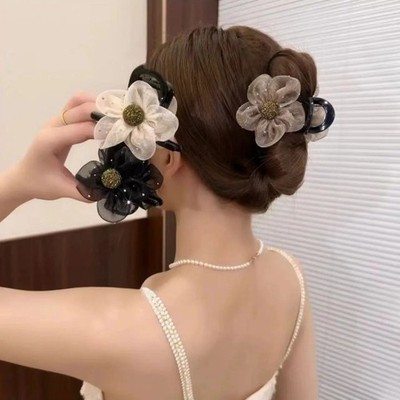 Leichte Netz Haarspangen für Frauen Acryl Material für Half Up Frisuren