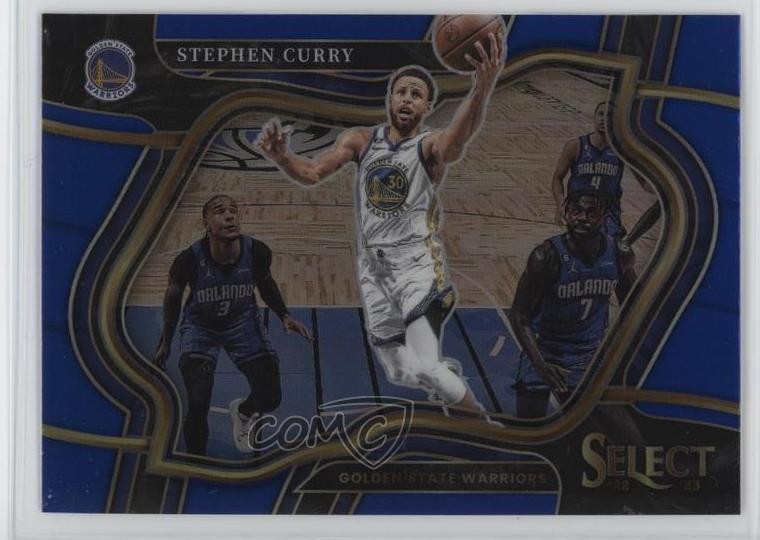 2022-23 Panini Select Courtside Blue Prizm Stephen Curry #227 ub2