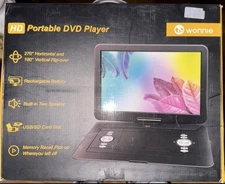 Wonnie 17.9 Portable DVD Player with 15.4" HD Swivel IPS Screen - BLUE