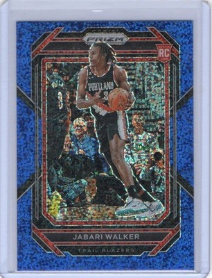 2022-23 Panini Prizm - Jabari Walker #237 Blue Sparkle Prizm /144 (RC)