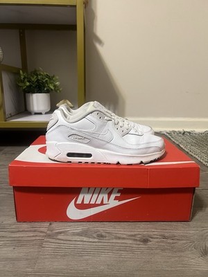 Size 7 (GS) - Nike Air Max 90 Low White - CD6864-100