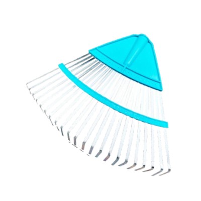 Garden Rake Head Courtyard Replacement for Grass Clippings Shrub Flower Bed