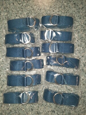 1'' football belts (dozen) 60'' Navy Blue Individually bagged Made in USA 12 belts