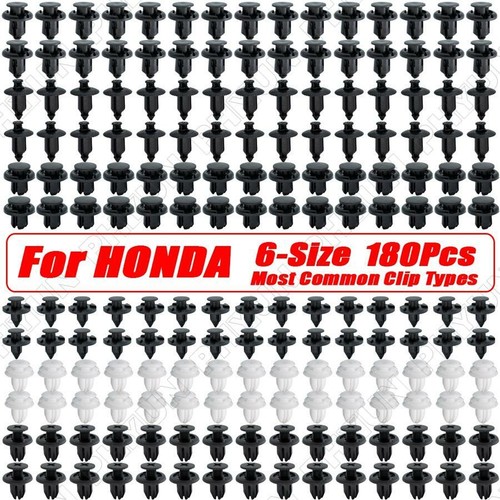 For Honda Civic Accord CR-V 180x Panel Clips Bumper Fender Fastener Push Rivets - Picture 3 of 9
