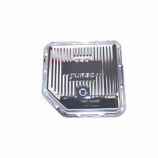 Specialty Chrome 7491 Stock Depth Finned Transmission Pan For Gm Th350