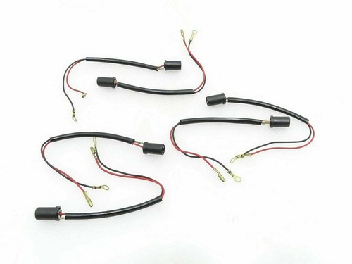 Fit For Willys Jeep 6 Pcs Complete Meter Light Lamp Bulb Holder Socket+Wire - Picture 2 of 3